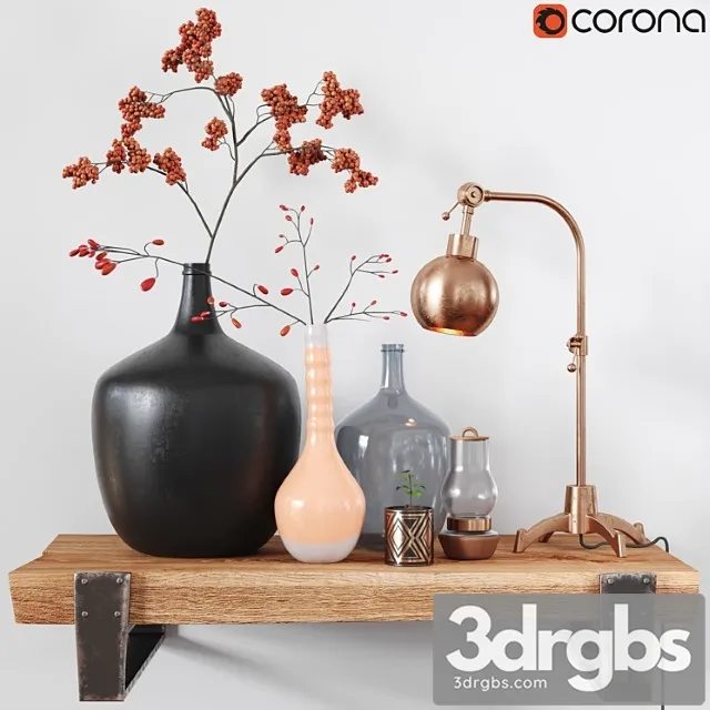 Decorative set bronze 3dsmax Download