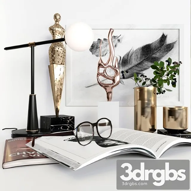 Decorative set Collection of decorative elements for design 3dsmax Download