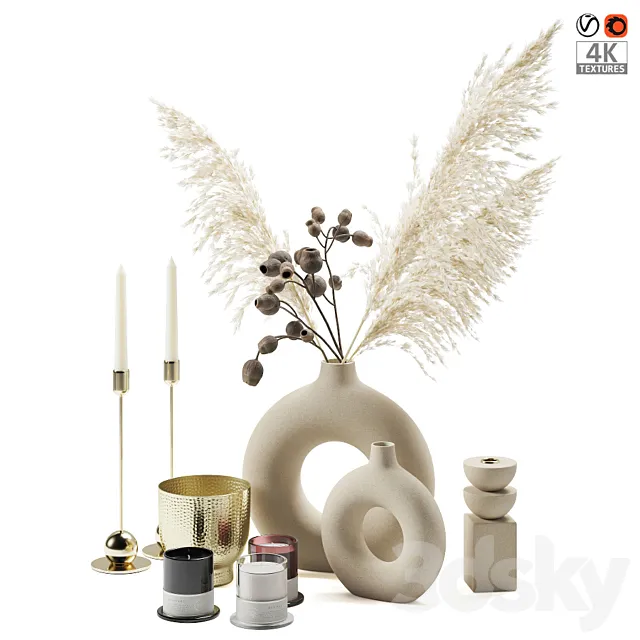Decorative set (Декоративный набор) 3DS Max Model
