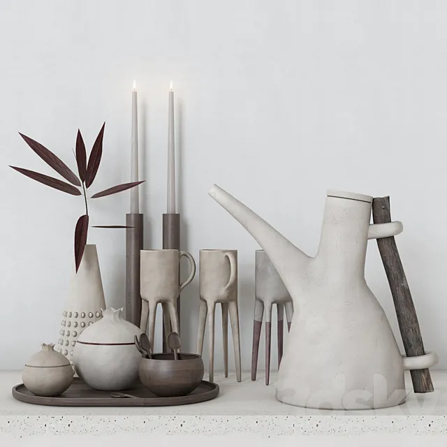 Decorative set D1 3ds Max