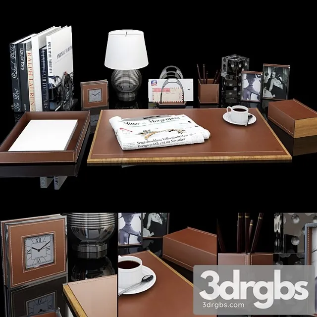 Decorative set Desktop accessories ralph lauren 3dsmax Download