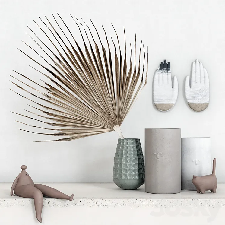 Decorative set E1 3DS Max