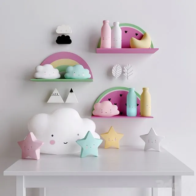 Decorative set for 1 child 3dsMax Model