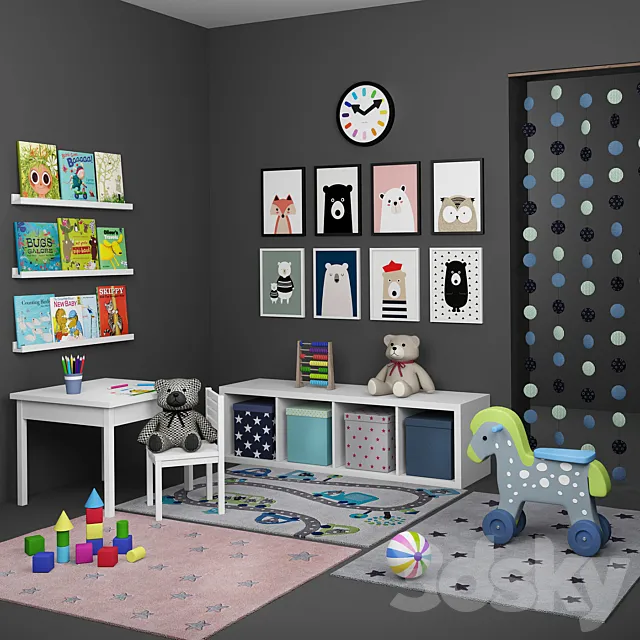 Decorative set for a child’s room 3DSMax File
