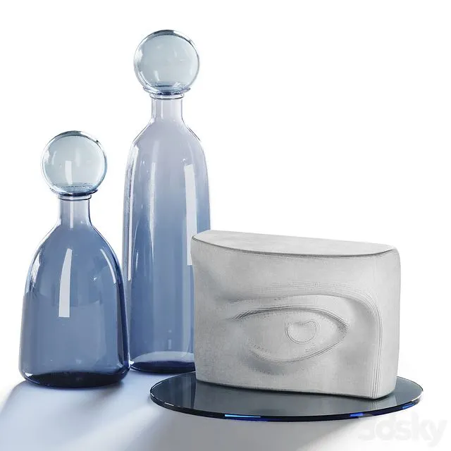 Decorative set for a coffee table 4 3dsMax Model