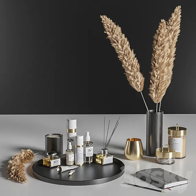 Decorative set for a dressing table 3DS Max Model
