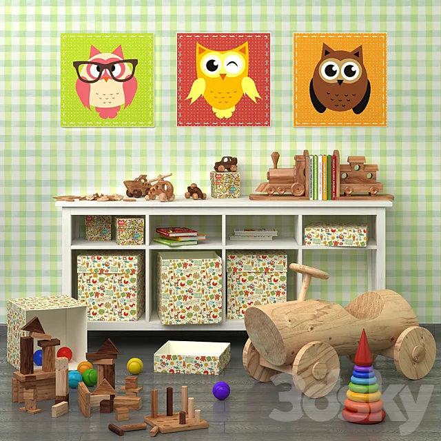 Decorative set for baby 3DSMax File