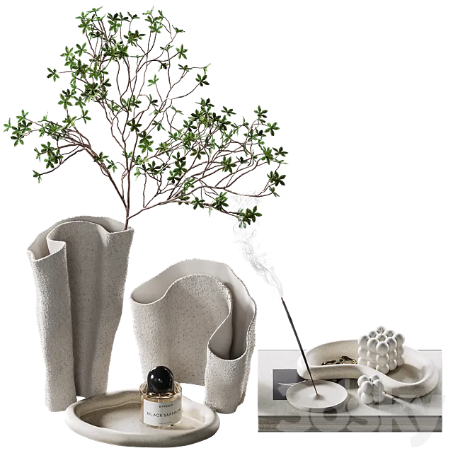 Decorative set for coffee table 49 3ds Max