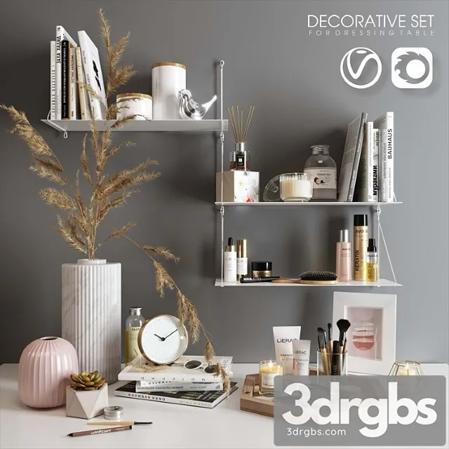 Decorative Set For Dressing Table 3dsmax Download