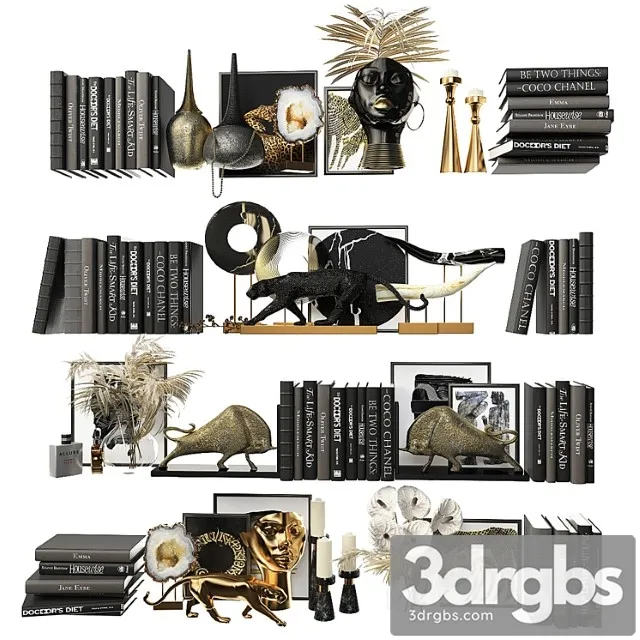 Decorative Set For Filling Shelves 1 3dsmax Download