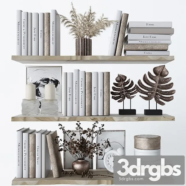 Decorative set for filling shelves 3 3dsmax Download