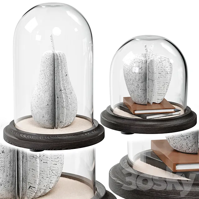 Decorative set for interior 12 3ds Max