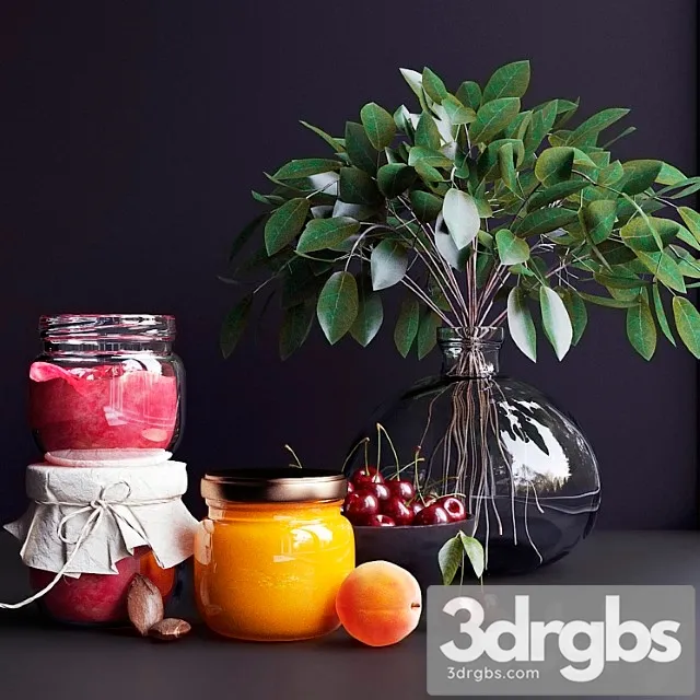 Decorative set for kitchen 3 3dsmax Download