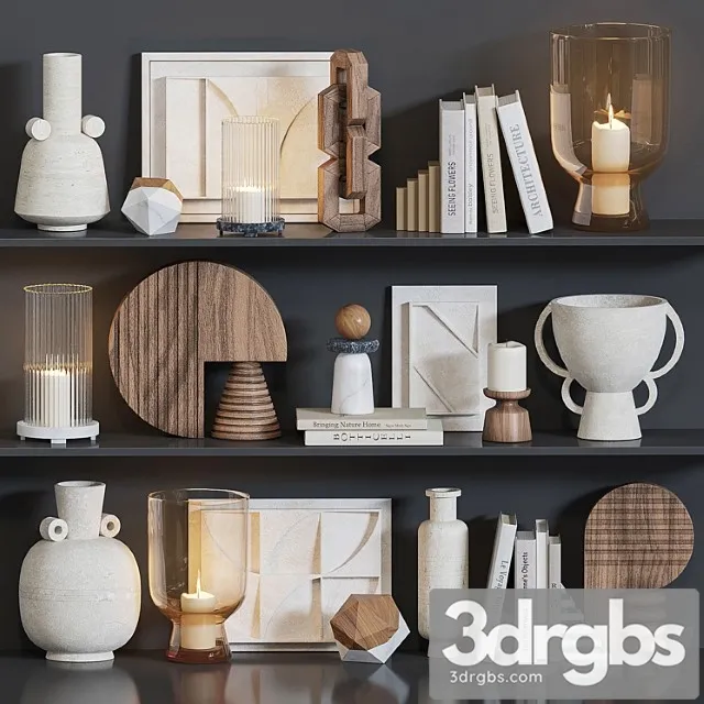 Decorative Set For Shelves 2 1 3dsmax Download
