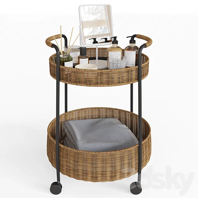 Decorative set for the bathroom 3ds Max