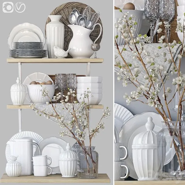 Decorative set for the kitchen 11 3dsMax Model