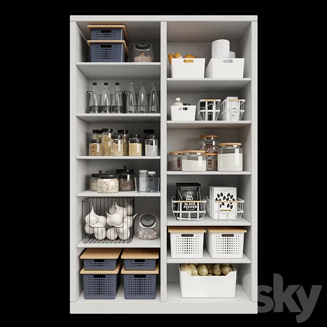 Decorative set for the kitchen 3ds Max