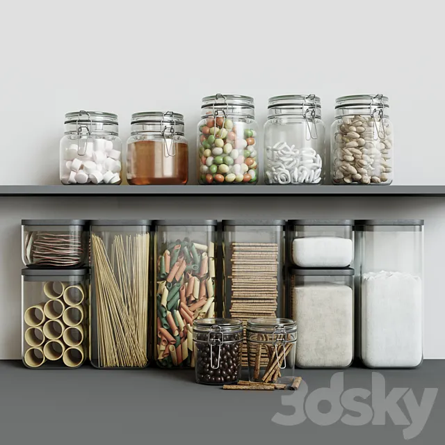 Decorative set for the kitchen 3DSMax File