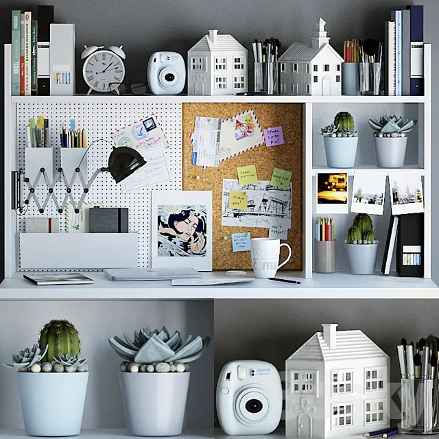 Decorative set for your desktop 3ds Max