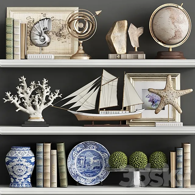 Decorative Set FR09 3DS Max Model