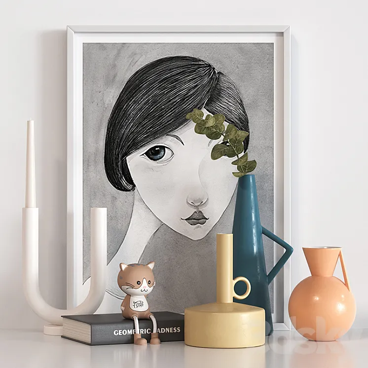 “Decorative set “”Geometry of sadness””)” 3DS Max