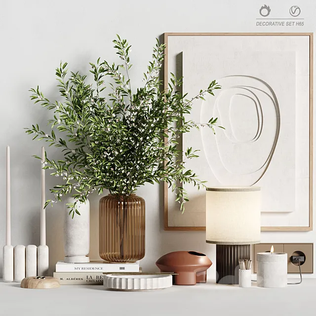 Decorative set H65 3DS Max Model