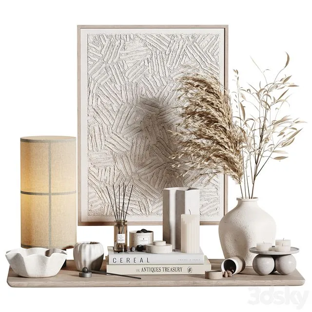 Decorative set H87 3dsMax Model