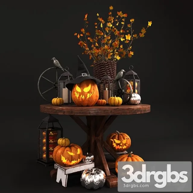 Decorative set Halloween set 3dsmax Download