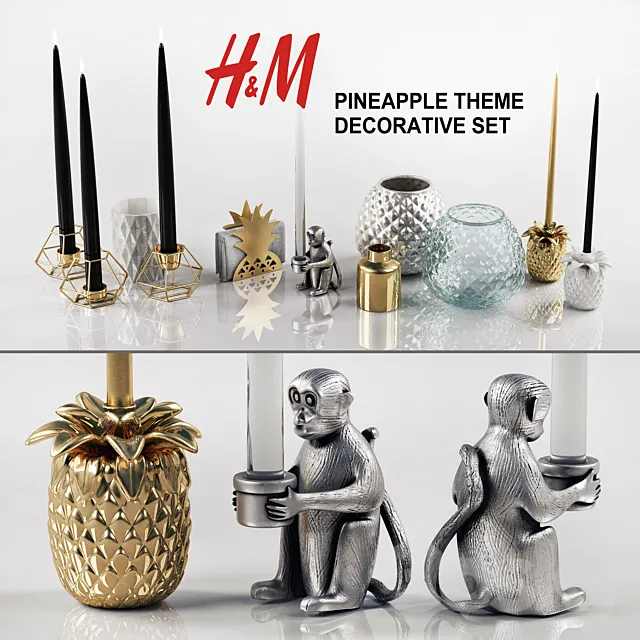 Decorative set H&M 3ds Max