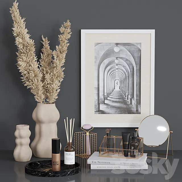 Decorative set HM for dressing table 3DS Max Model