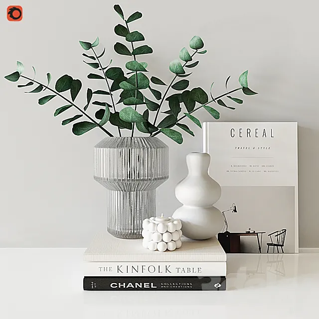 Decorative set housewolf 3ds Max