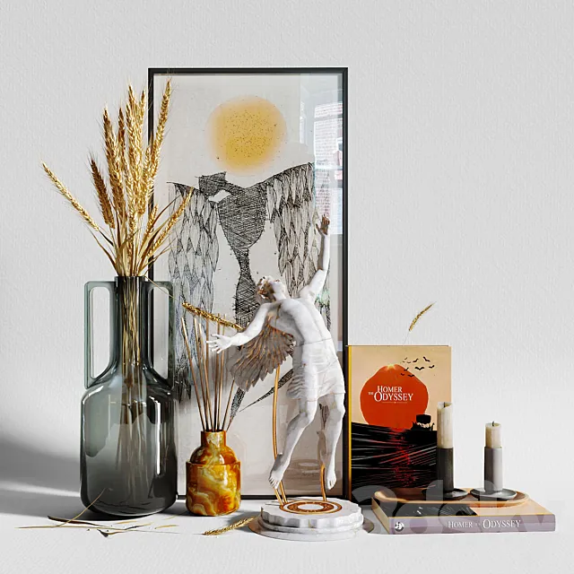 Decorative Set Icarus 3ds Max