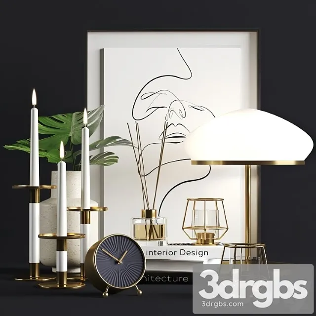 Decorative set Ikea decor set 3dsmax Download