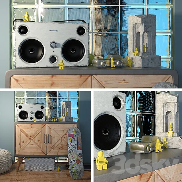 Decorative set in the style of Loft (Kare) 3ds Max