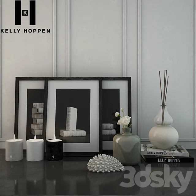 Decorative set Kelly Hoppen 3ds Max