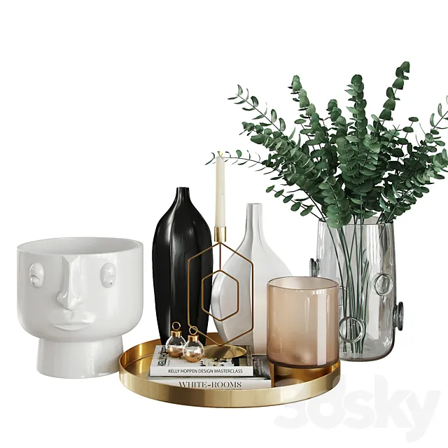 Decorative set Laredute 3DS Max Model