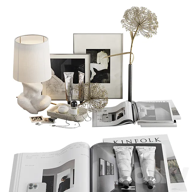 Decorative set Love your body 3ds Max