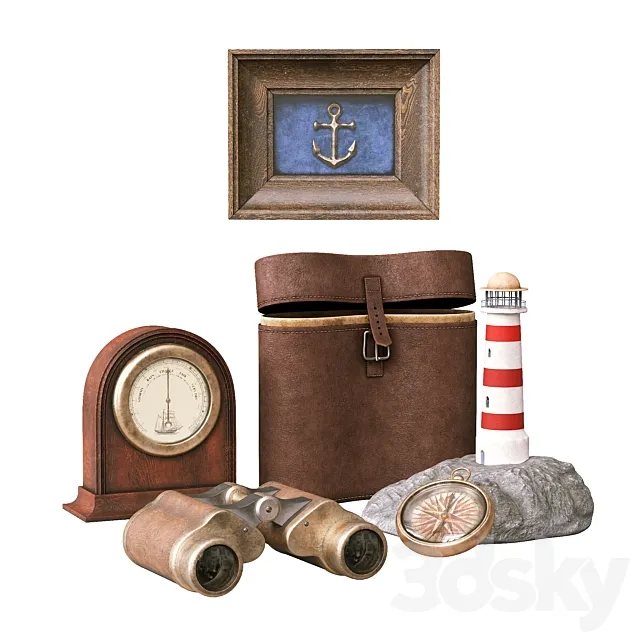 Decorative Set (Marine) 3ds Max