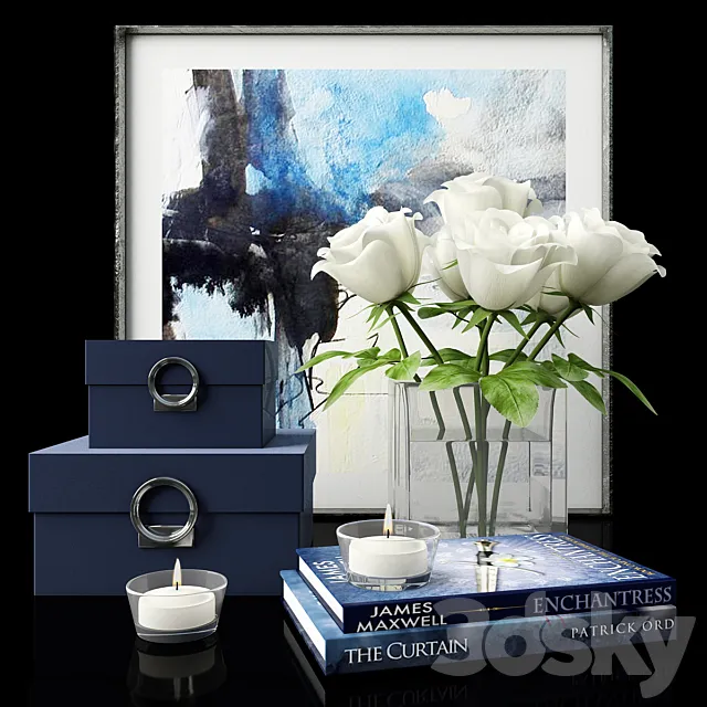 Decorative set of 6 3ds Max