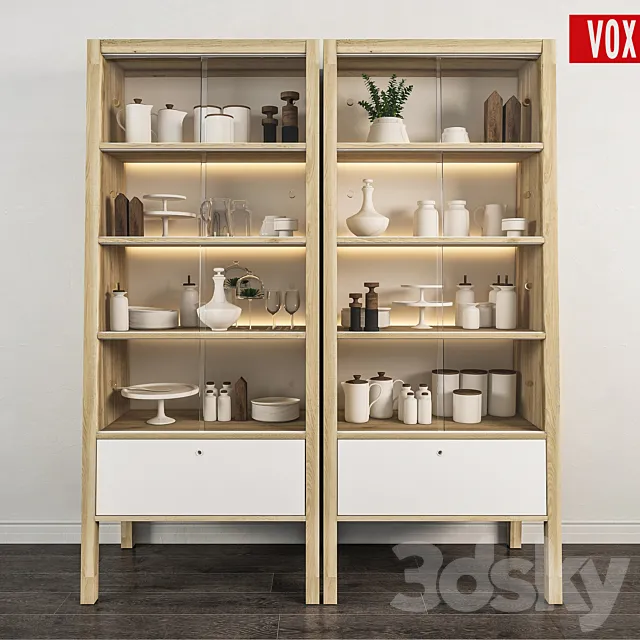 Decorative set of kitchen cabinet_VOX_Spot 3DSMax File