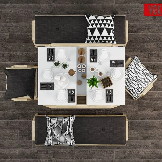 Decorative set of table _VOX _Spot 3dsMax Model