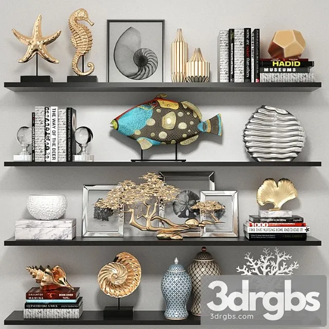 Decorative set on a sea theme