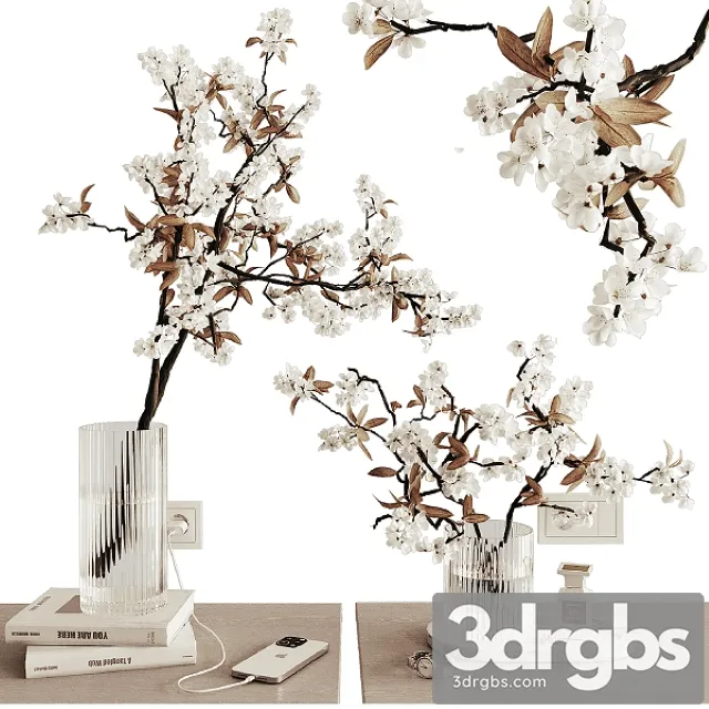 Decorative Set on Bedside Table 1 3dsmax Download