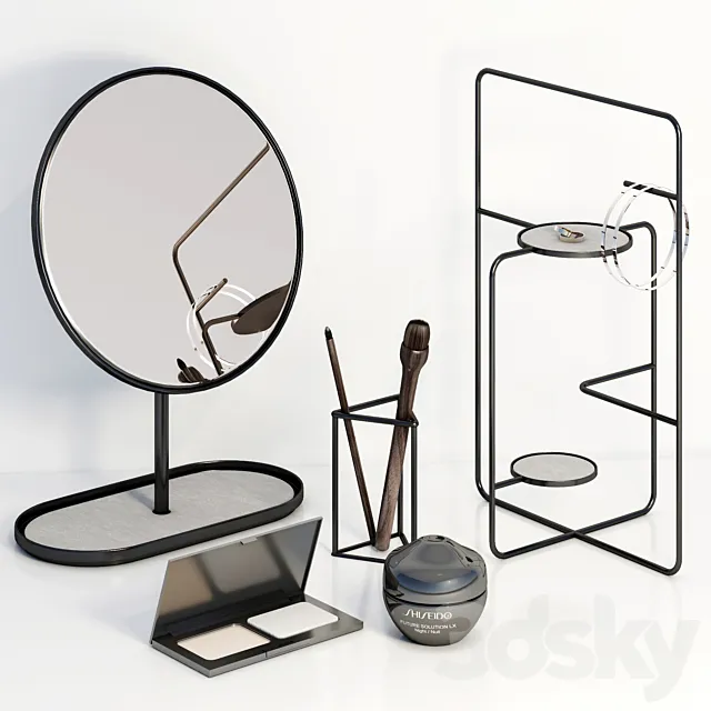 Decorative set on the dressing table 3DS Max Model