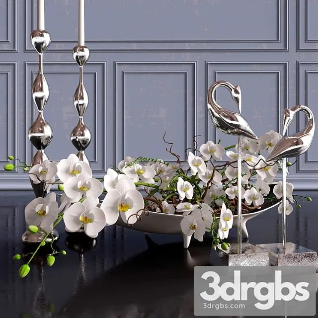 Decorative Set Orchid 1 3dsmax Download