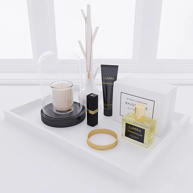 Decorative set PARFUME 3ds Max