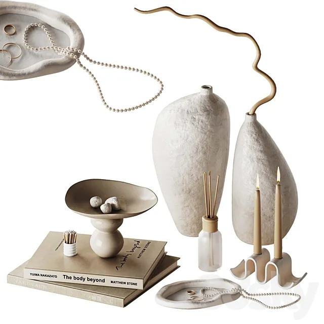 Decorative set Pearl 3ds Max