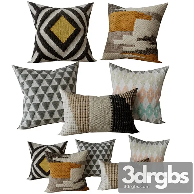 Decorative Set Pillow 4 1 3dsmax Download