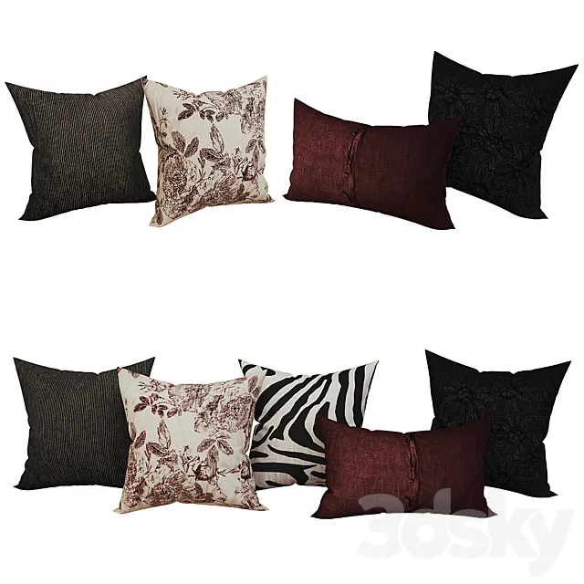 Decorative set pillow 53 3DS Max Model