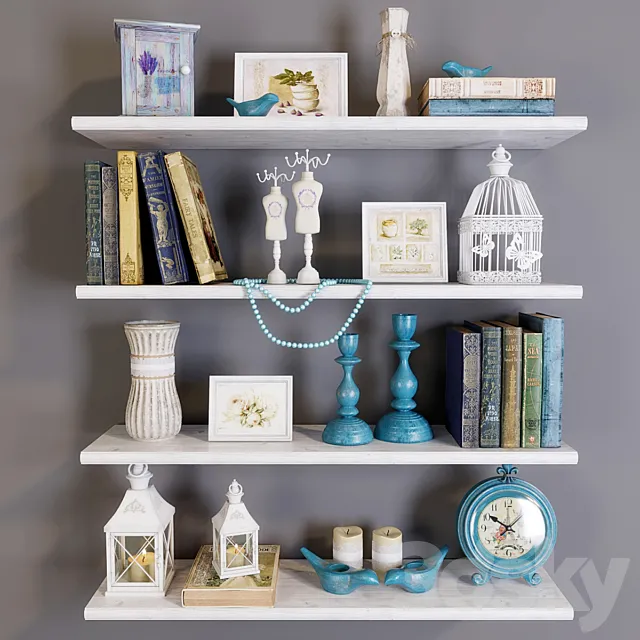 Decorative set (Provence) 3ds Max